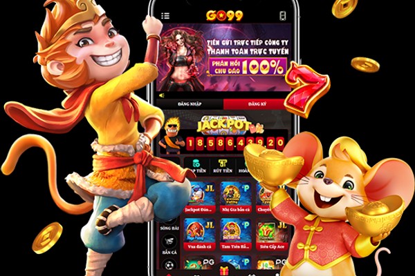 Màn hình trò chơi jackpot với giải thưởng hiển thị