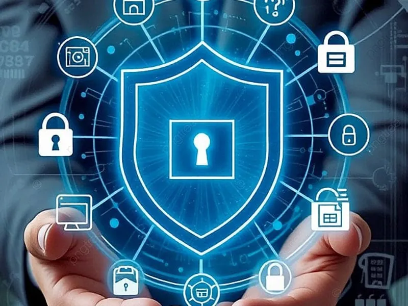 Hình ảnh mã hóa dữ liệu với các biểu tượng khóa và bảo mật trên nền tảng Jun8, thể hiện sự bảo vệ thông tin cá nhân